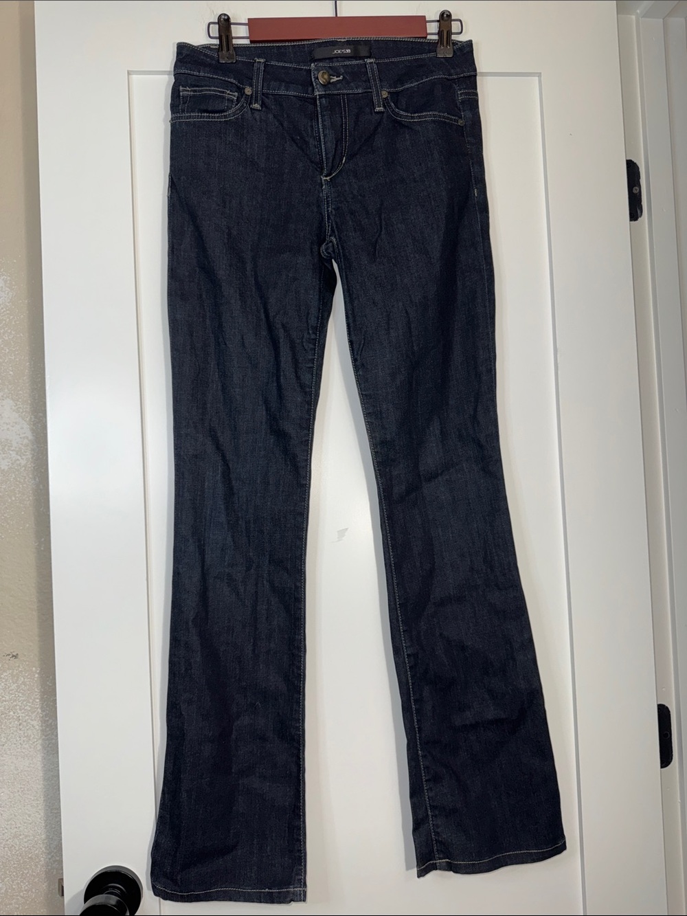 Joe's Jeans Dark Wash Slim Fit Bootcut Jeans Sz 27 low rise 9.5” rise